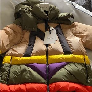 Winter Bubble Color Block Moncler coat